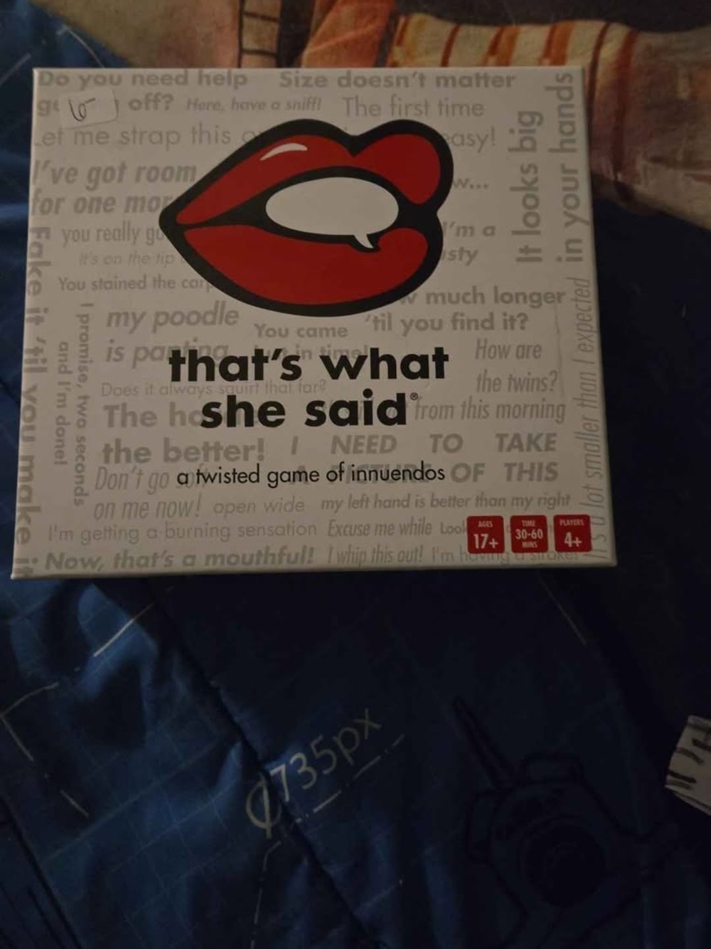 That's What She Said Party Game - Red Lips Box